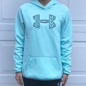 under armour light blue hoodie